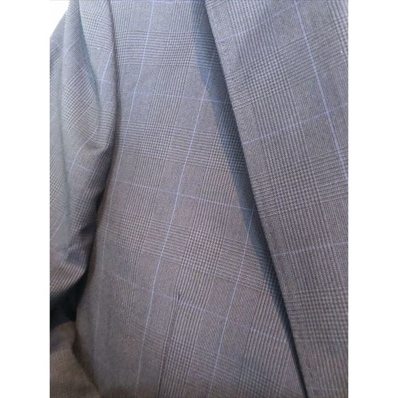 Z Zegna Drop 8 Tonal Prince of Wales Plaid Wool Slim Fit Suit US 36 R IT 46 R 8
